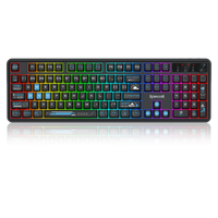 Redragon RM104 Pro Volcano Tri-Mode Wireless Membrane RGB Keyboard Black+Blue (K526BB-WL)