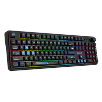 Redragon RM104 Pro Volcano Tri-Mode Wireless Membrane RGB Keyboard Black+Blue (K526BB-WL)