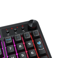 Redragon RM104 Pro Volcano Tri-Mode Wireless Membrane RGB Keyboard Black+Blue (K526BB-WL)
