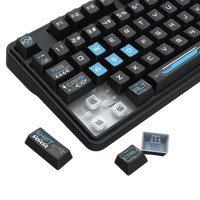Redragon RM104 Pro Volcano Tri-Mode Wireless Membrane RGB Keyboard Black+Blue (K526BB-WL)