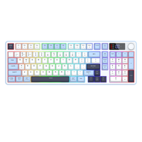 Redragon Aria Pro Wireless Keyboard White+Blue (K527WBL-PRO)