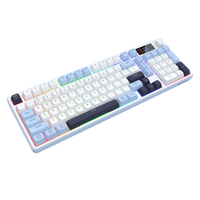 Redragon Aria Pro Wireless Keyboard White+Blue (K527WBL-PRO)