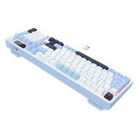 Redragon Aria Pro Wireless Keyboard White+Blue (K527WBL-PRO)