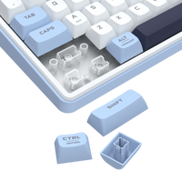 Redragon Aria Pro Wireless Keyboard White+Blue (K527WBL-PRO)