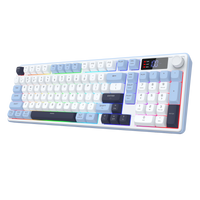 Redragon Aria Pro Wireless Keyboard White+Blue (K527WBL-PRO)