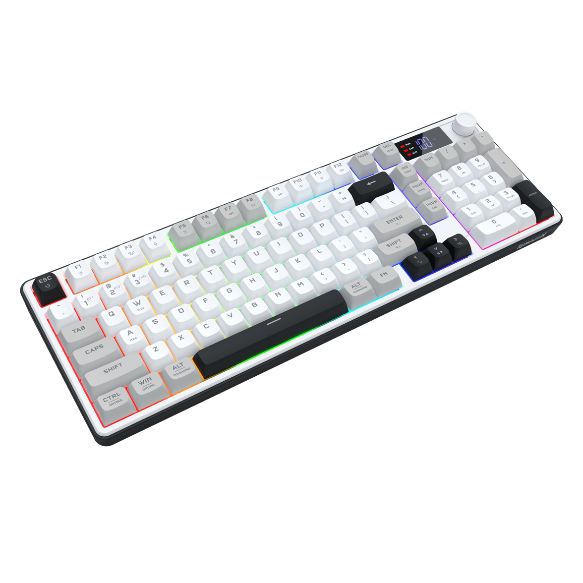Redragon Aria Pro Wireless Keyboard White+Grey+Black (K527WGL-PRO)