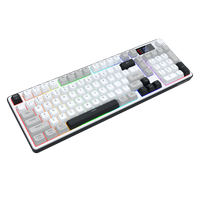 Redragon Aria Pro Wireless Keyboard White+Grey+Black (K527WGL-PRO)