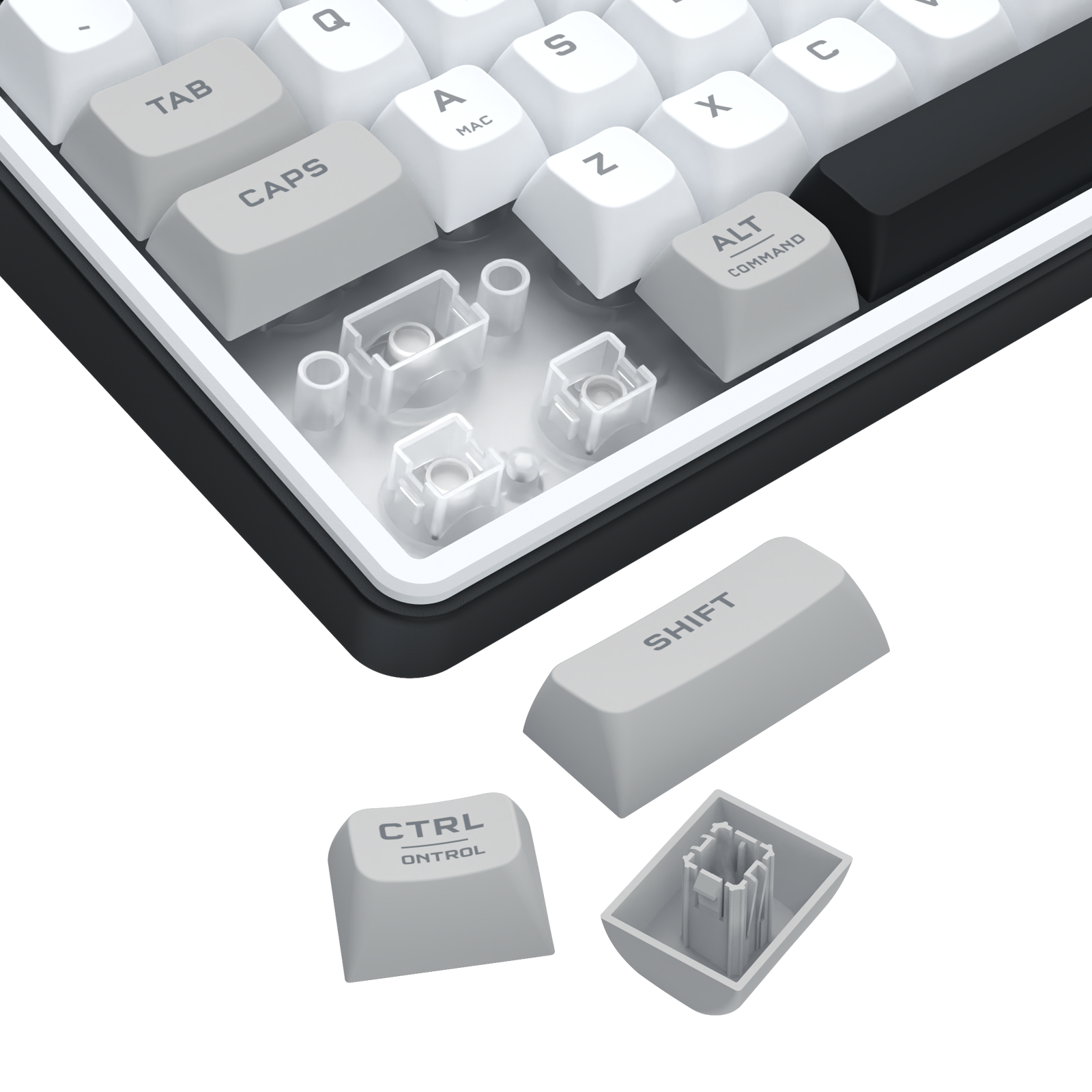 Redragon Aria Pro Wireless Keyboard White+Grey+Black (K527WGL-PRO)