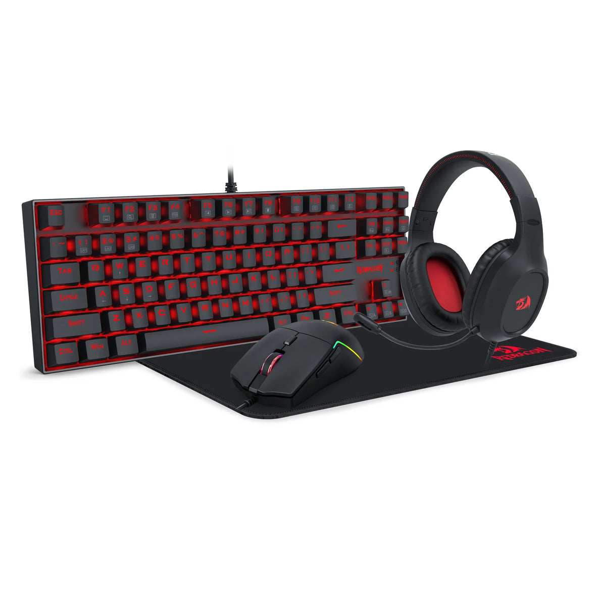 Redragon K552 4in1 Wired Gaming Combo Black (K552-BB-3)