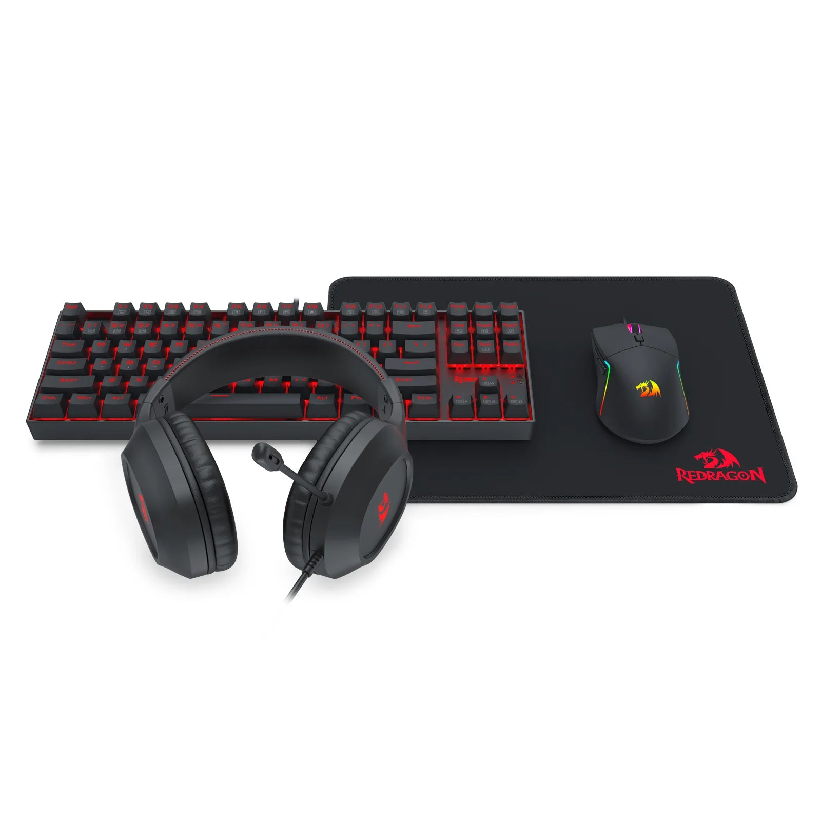 Redragon K552 4in1 Wired Gaming Combo Black (K552-BB-3)