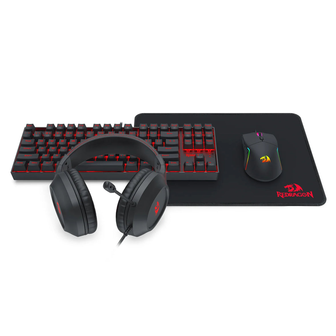 Redragon K552 4in1 Wired Gaming Combo Black (K552-BB-3)