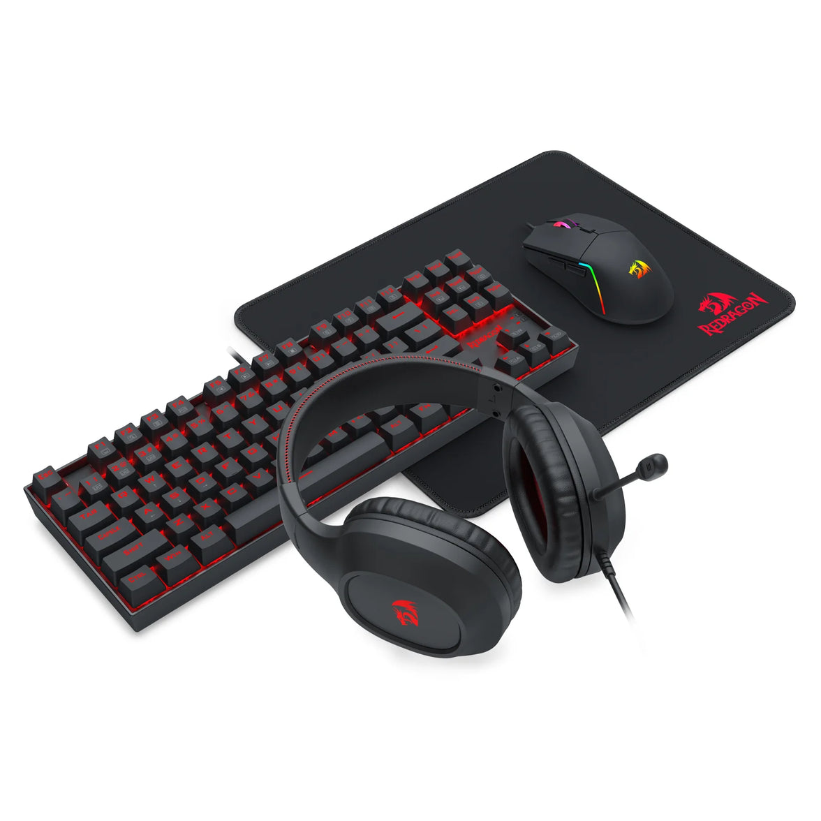 Redragon K552 4in1 Wired Gaming Combo Black (K552-BB-3)