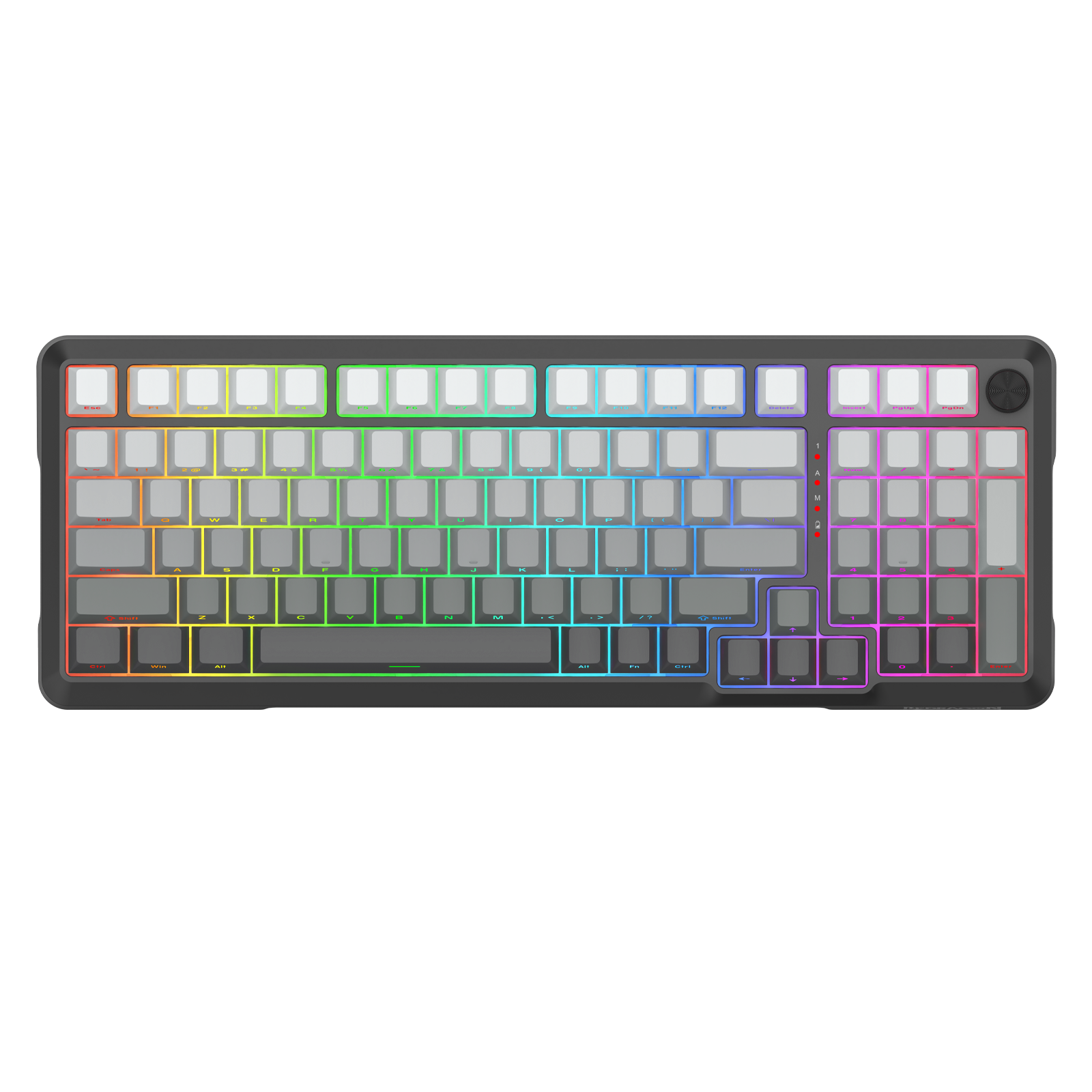 Redragon Bragi Pro Tri-Mode South Facing Mechanical Keyboard Gradient Gray (K688SP-RGB-PRO)