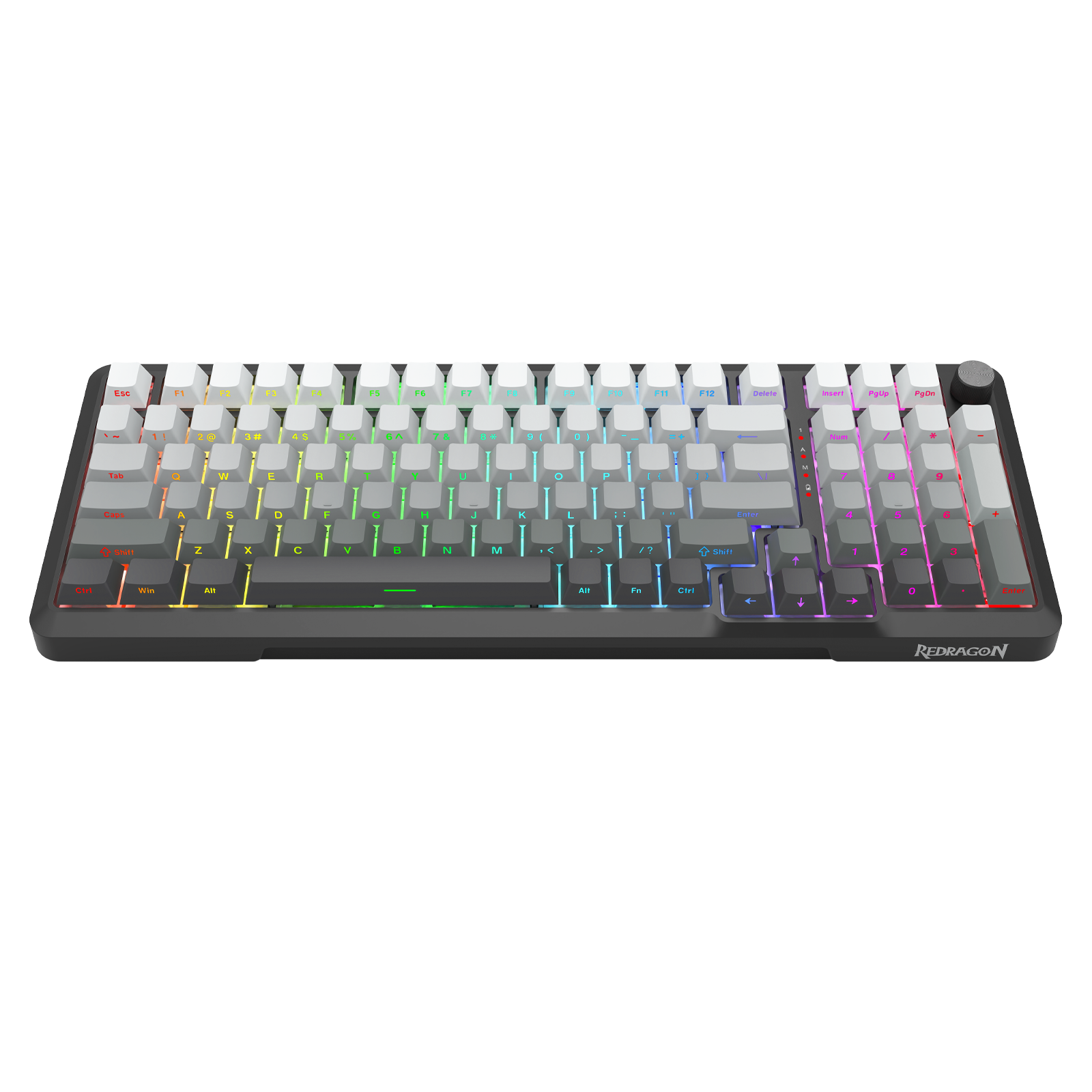 Redragon Bragi Pro Tri-Mode South Facing Mechanical Keyboard Gradient Gray (K688SP-RGB-PRO)