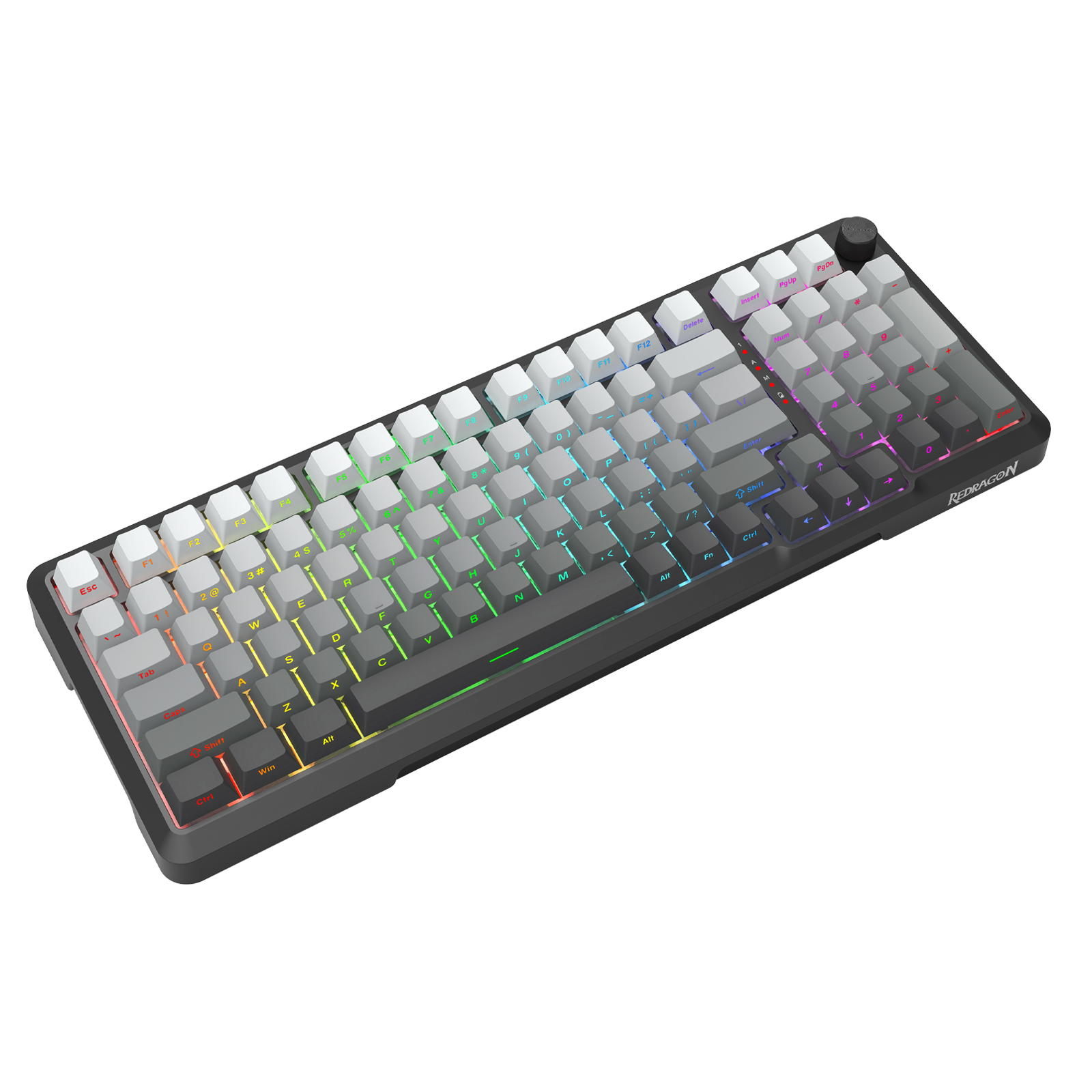 Redragon Bragi Pro Tri-Mode South Facing Mechanical Keyboard Gradient Gray (K688SP-RGB-PRO)