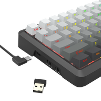 Redragon Bragi Pro Tri-Mode South Facing Mechanical Keyboard Gradient Gray (K688SP-RGB-PRO)