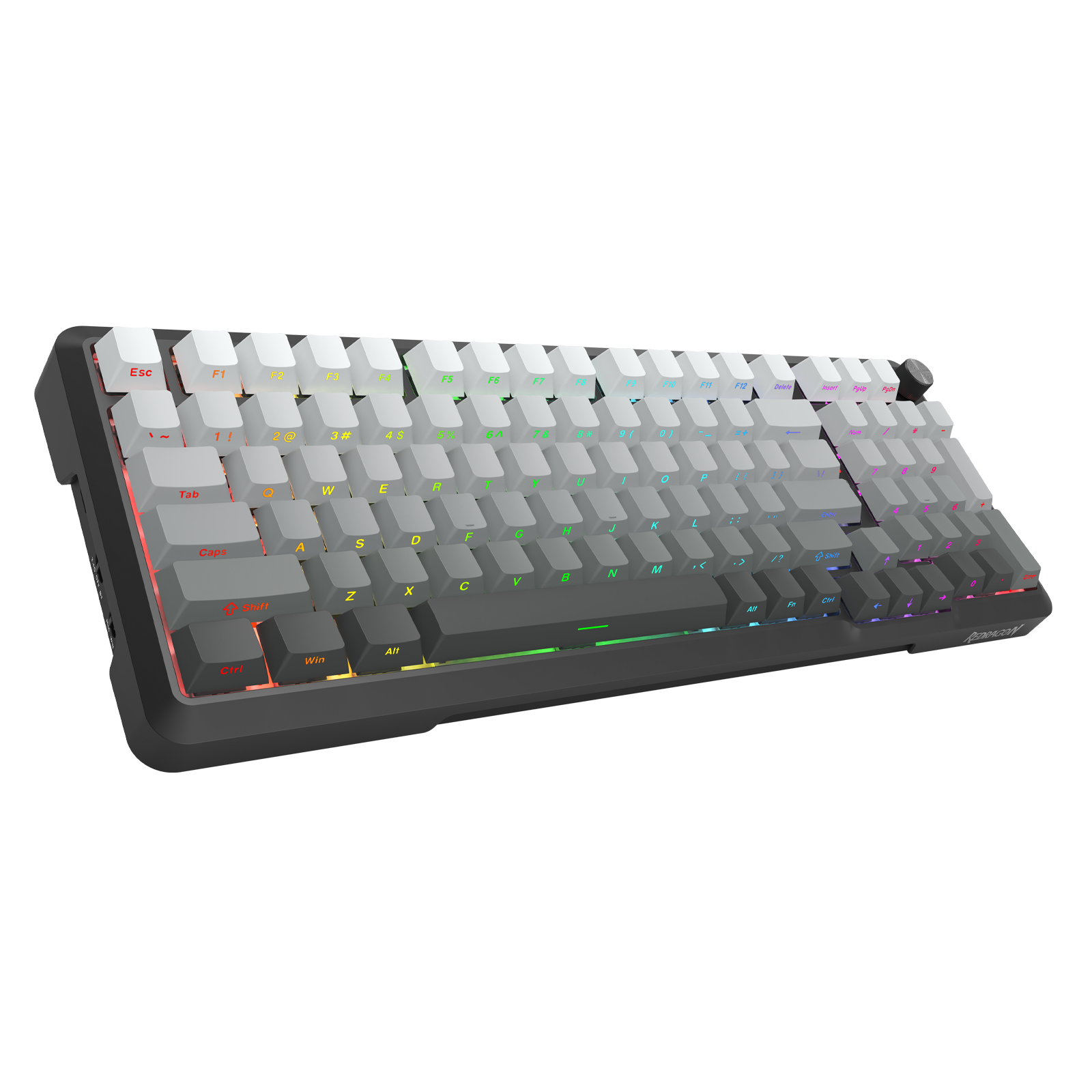 Redragon Bragi Pro Tri-Mode South Facing Mechanical Keyboard Gradient Gray (K688SP-RGB-PRO)