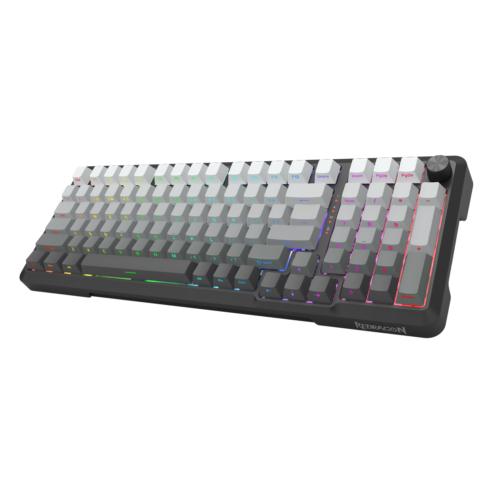 Redragon Bragi Pro Tri-Mode South Facing Mechanical Keyboard Gradient Gray (K688SP-RGB-PRO)