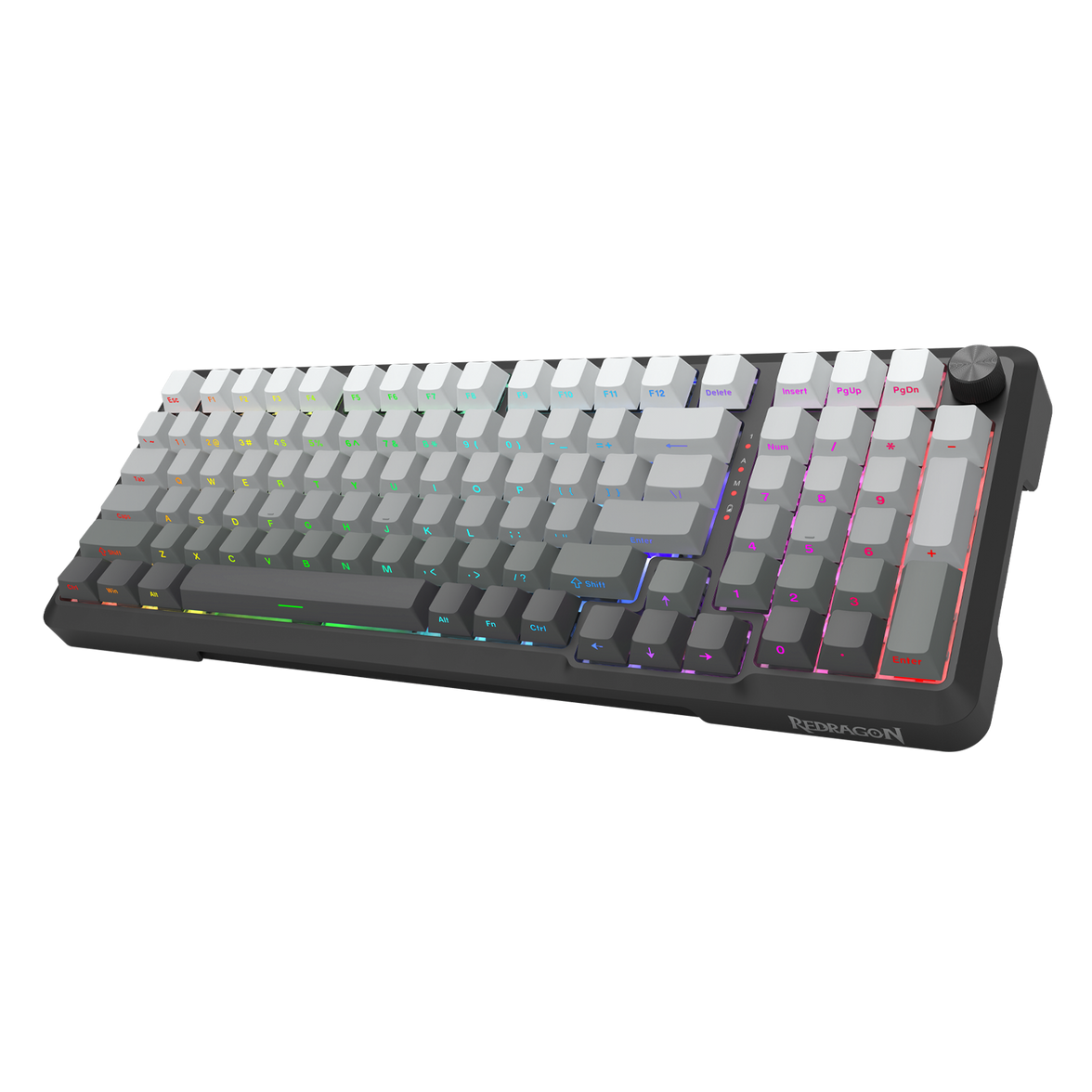 Redragon Bragi Pro Tri-Mode South Facing Mechanical Keyboard Gradient Gray (K688SP-RGB-PRO)