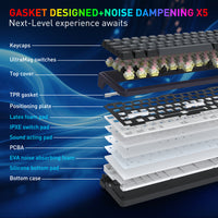 Redragon Nova Magnetic Switch  Wireless Gaming Keyboard (K709GB-RGB-M)