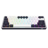 Redragon Alcor 60% Tri-Mode Wired Gaming Keyboard White-Black (RGD K717)