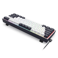Redragon Alcor 60% Tri-Mode Wired Gaming Keyboard White-Black (RGD K717)