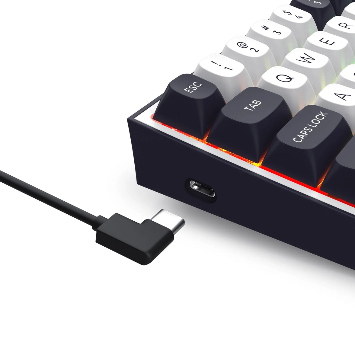 Redragon Wired Gaming Keyboard White/Black Alcor RGB K717