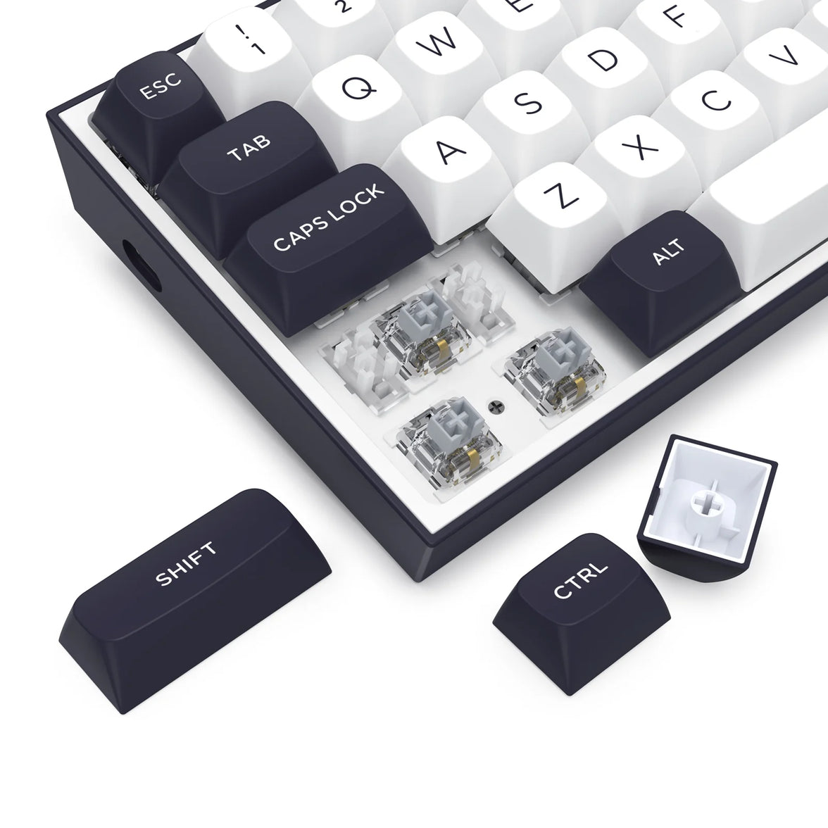 Redragon Wired Gaming Keyboard White/Black Alcor RGB K717