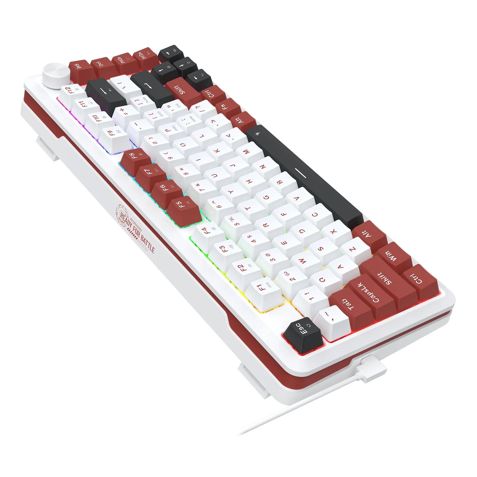 Redragon Stormhunter with Rapid Triggert Ultramag Switch Keyboard White (K721WRB)