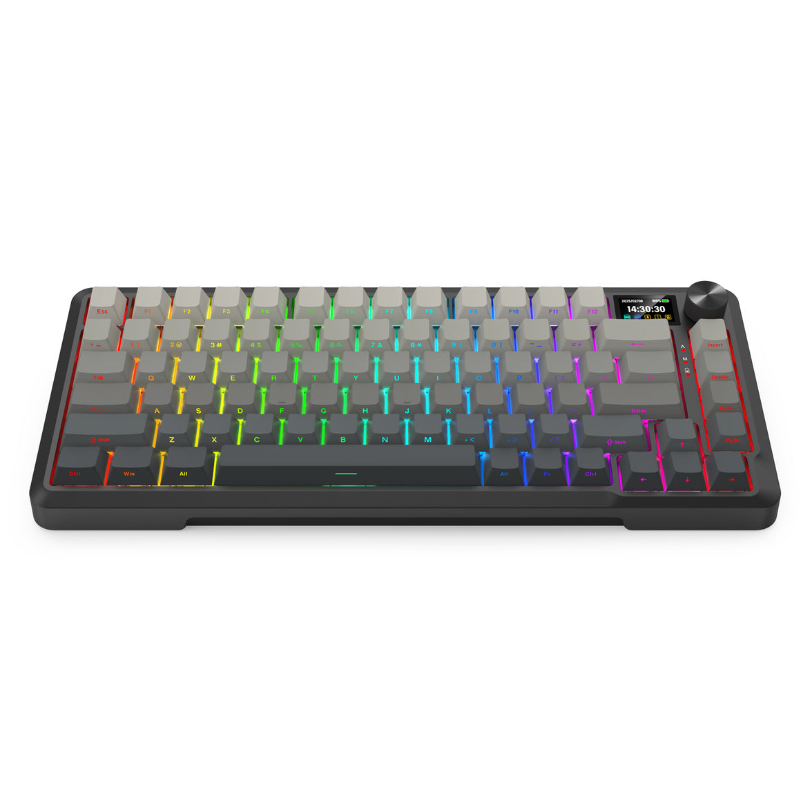 Redragon KEYBOARD WIRELESS (K724SP-RGB-PRO) BEHEMOTH PRO (GRADIENT GREY)