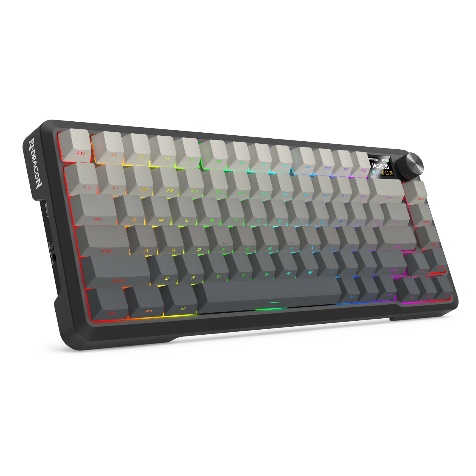 Redragon KEYBOARD WIRELESS (K724SP-RGB-PRO) BEHEMOTH PRO (GRADIENT GREY)