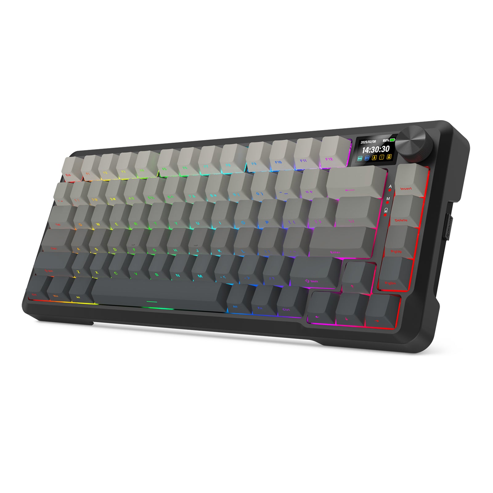 Redragon KEYBOARD WIRELESS (K724SP-RGB-PRO) BEHEMOTH PRO (GRADIENT GREY)