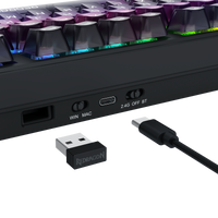 Redragon Barlette Magnetic Gaming Keyboard Amethyst Purple (K767-WL-M)