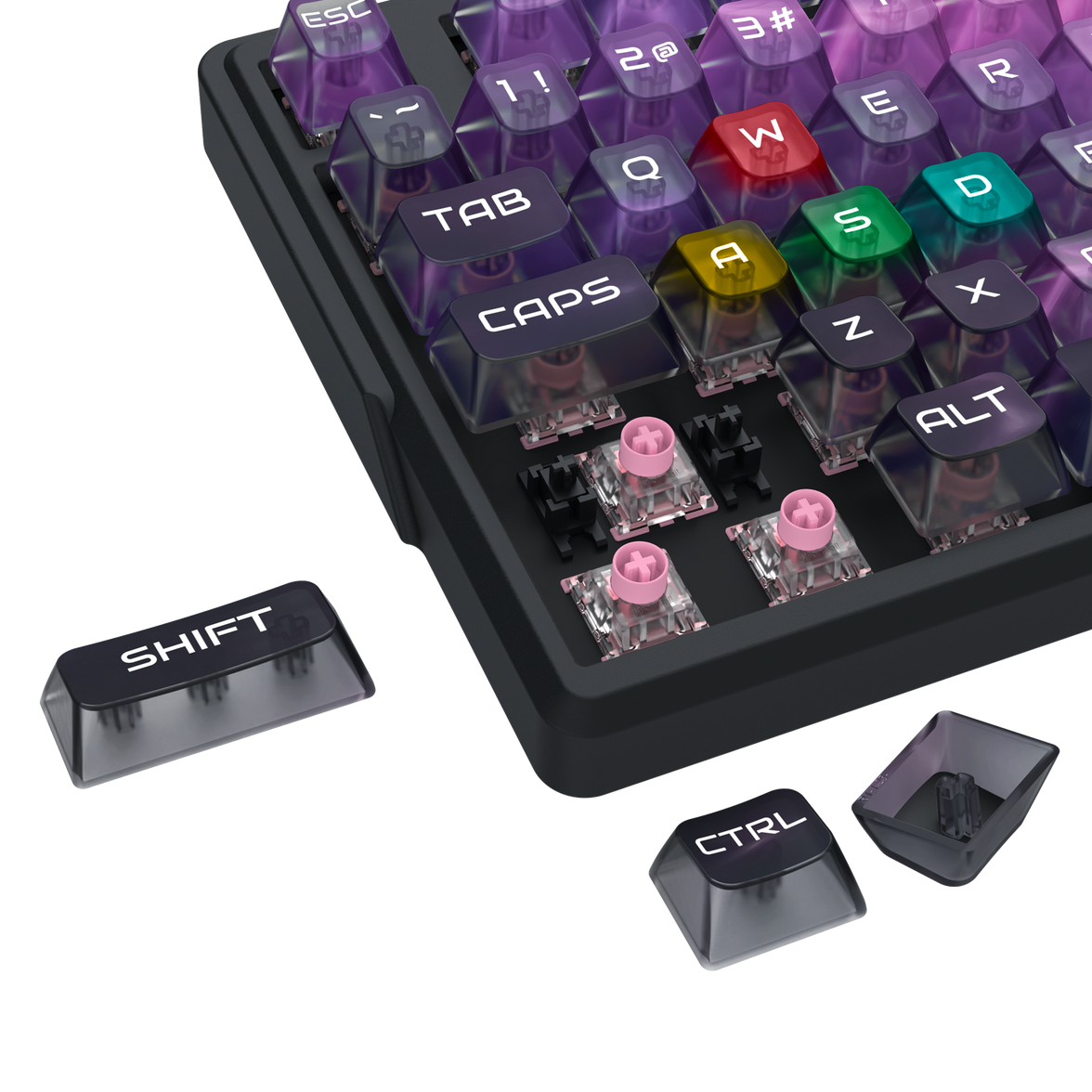 Redragon Barlette Magnetic Gaming Keyboard Amethyst Purple (K767-WL-M)