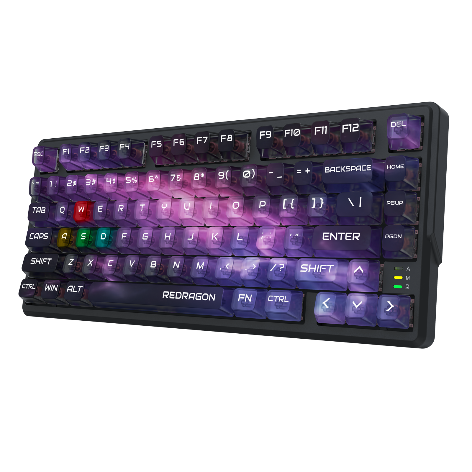 Redragon Barlette Magnetic Gaming Keyboard Amethyst Purple (K767-WL-M)