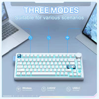 Onikuma MT706 Tri-Mode RGB 81 Keys Mechanical Keyboard