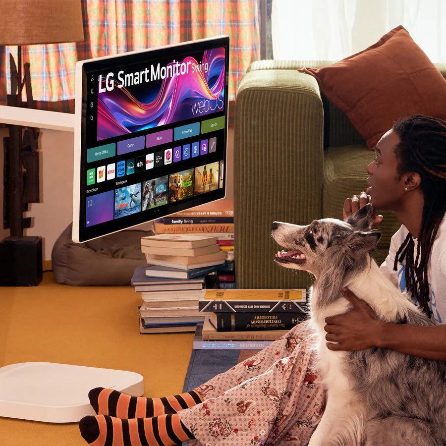 LG 32U889SA-W 31.5" 4K UHD (3840x2160) 60Hz 5ms GTG IPS Smart Monitor Swing