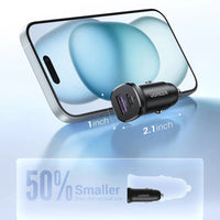 Ugreen 2-Port USB-C PD + USB-A QC 30W Fast Car Charger (EC305/25845)