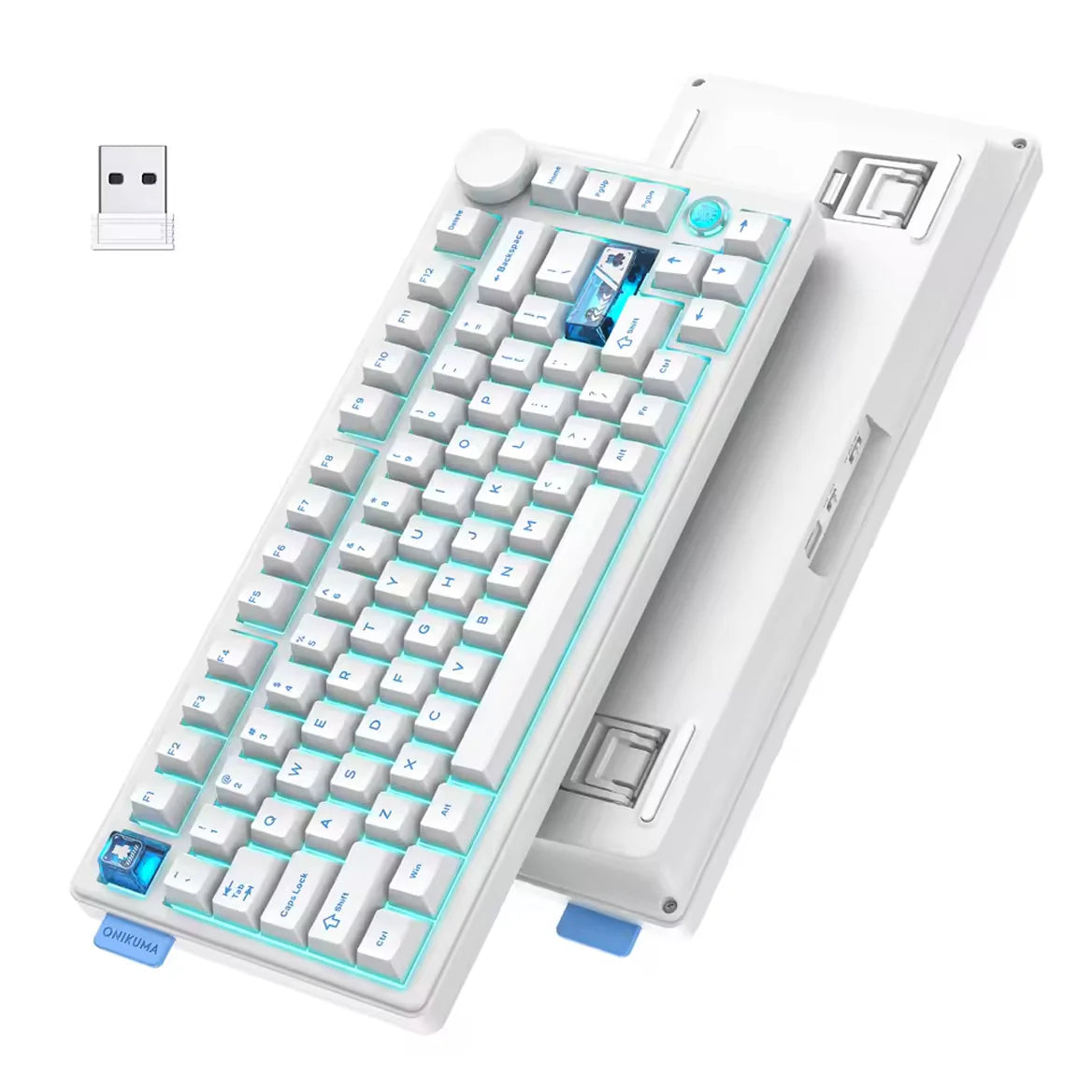 Onikuma MT706 Tri-Mode RGB 81 Keys Mechanical Keyboard