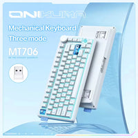 Onikuma MT706 Tri-Mode RGB 81 Keys Mechanical Keyboard