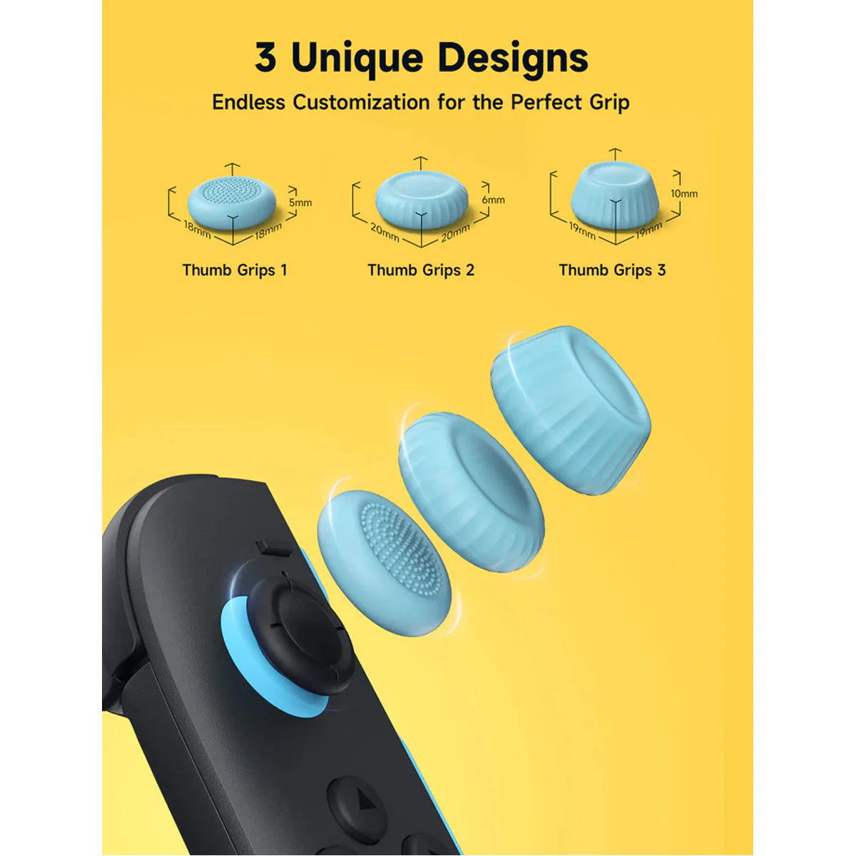 JSAUX Multi-Mode Thumb Grip Set for Nintendo Switch 2 GP0404