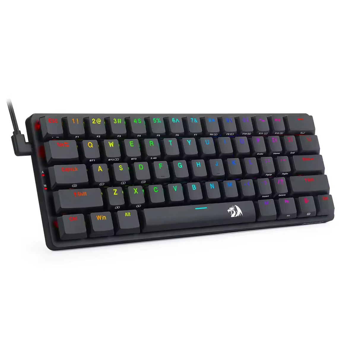 Redragon Elise Pro Wired 2.4G/BT Black Red Switch (K615P-KBS)