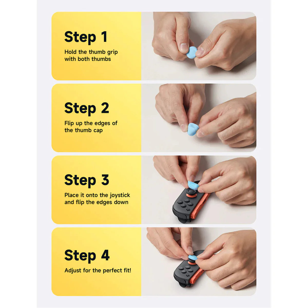 JSAUX Multi-Mode Thumb Grip Set for Nintendo Switch 2 GP0404