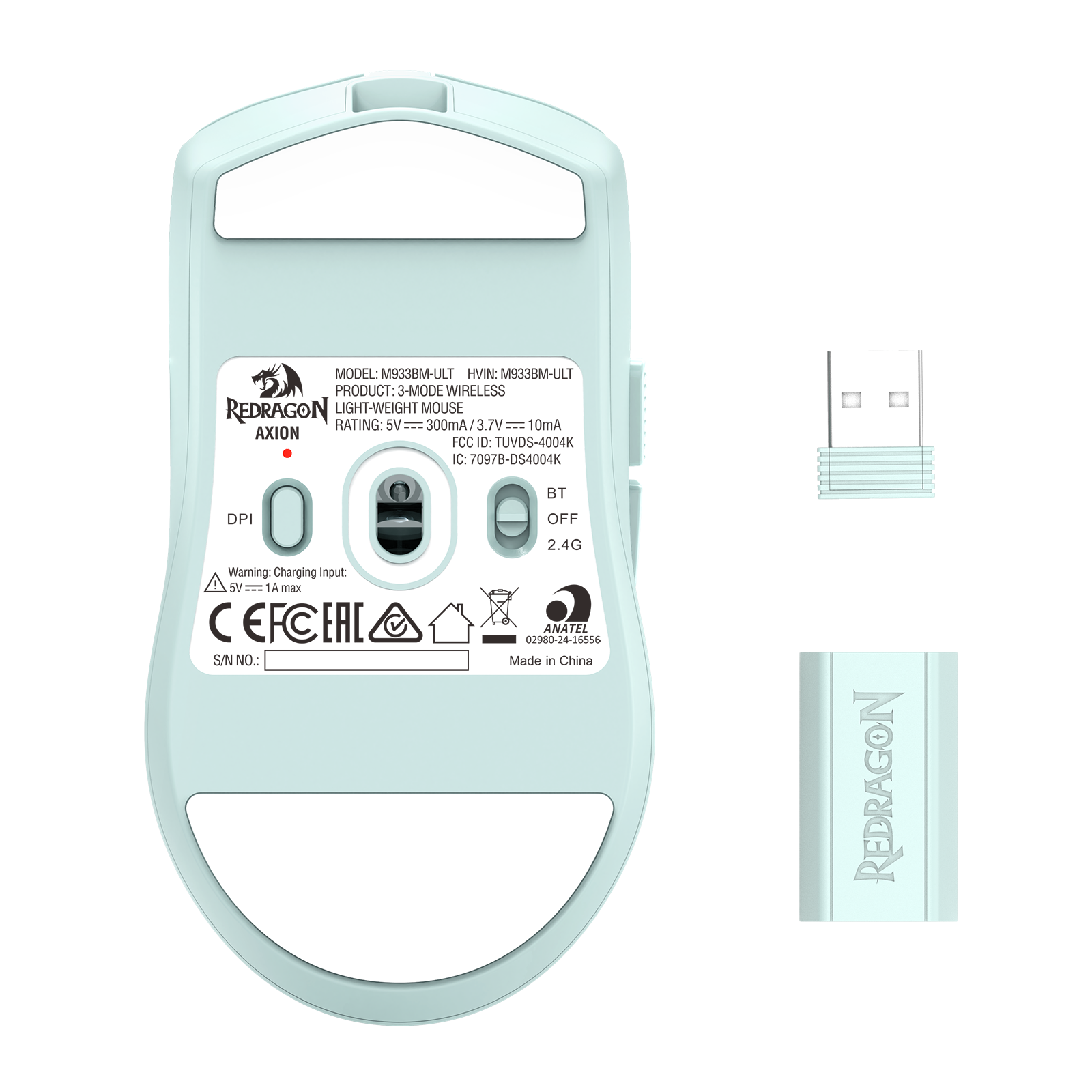 Redragon Axion Dual 8K Wireless Mouse