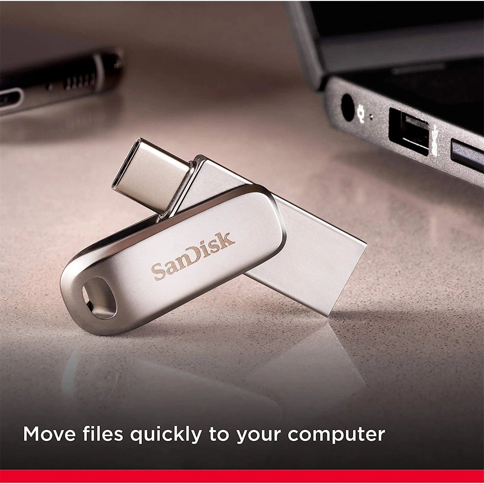 SanDisk Ultra SDDDC4 Dual Drive Luxe USB Type-C Silver