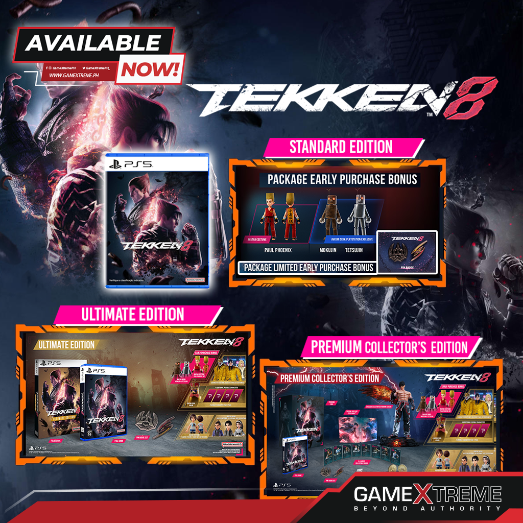 Tekken 8 Standard Edition - PlayStation 5 [Asian] With Pre-Order Bonus -  GameXtremePH