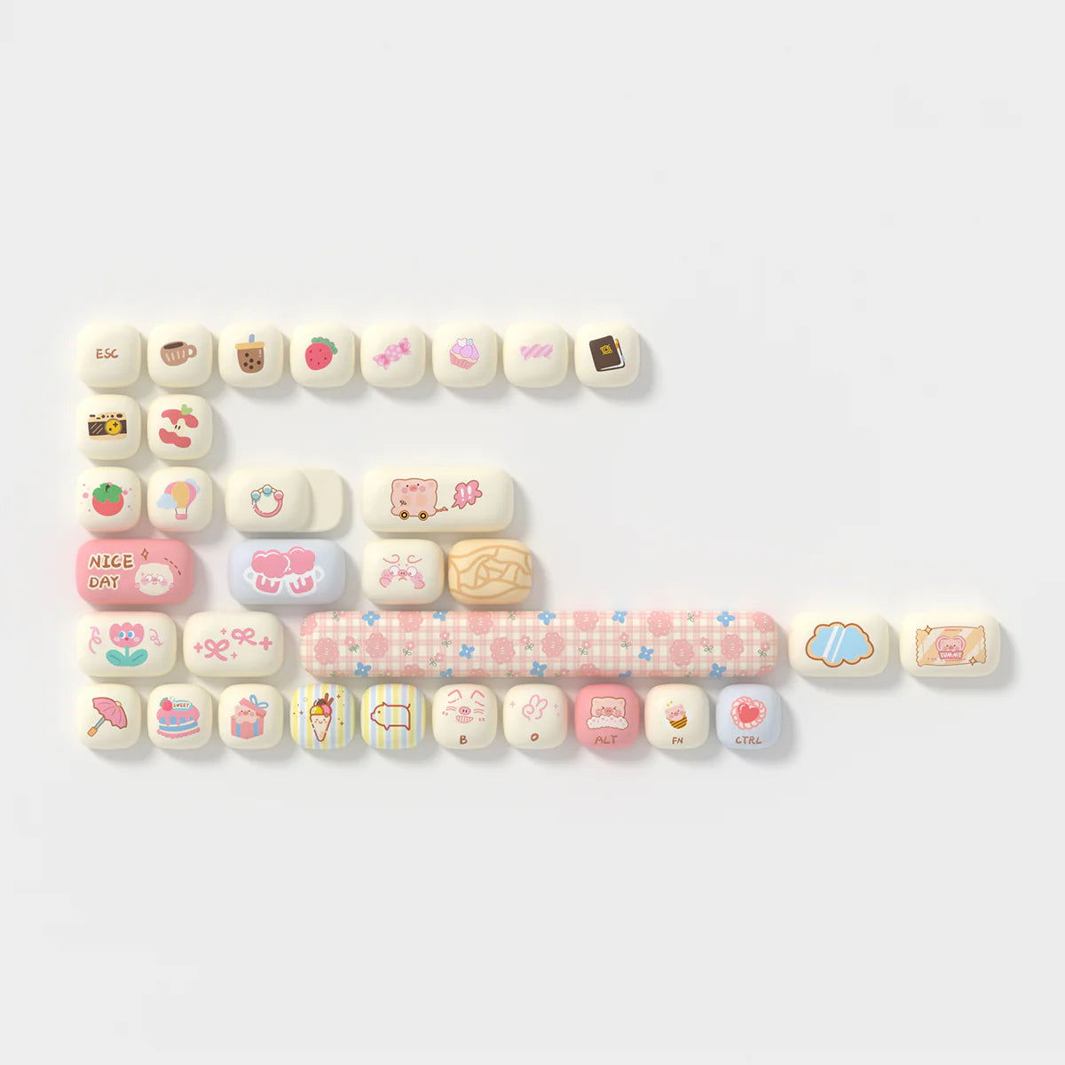 Akko Piggy Party Keycap Set MOG Profile 139 Keys