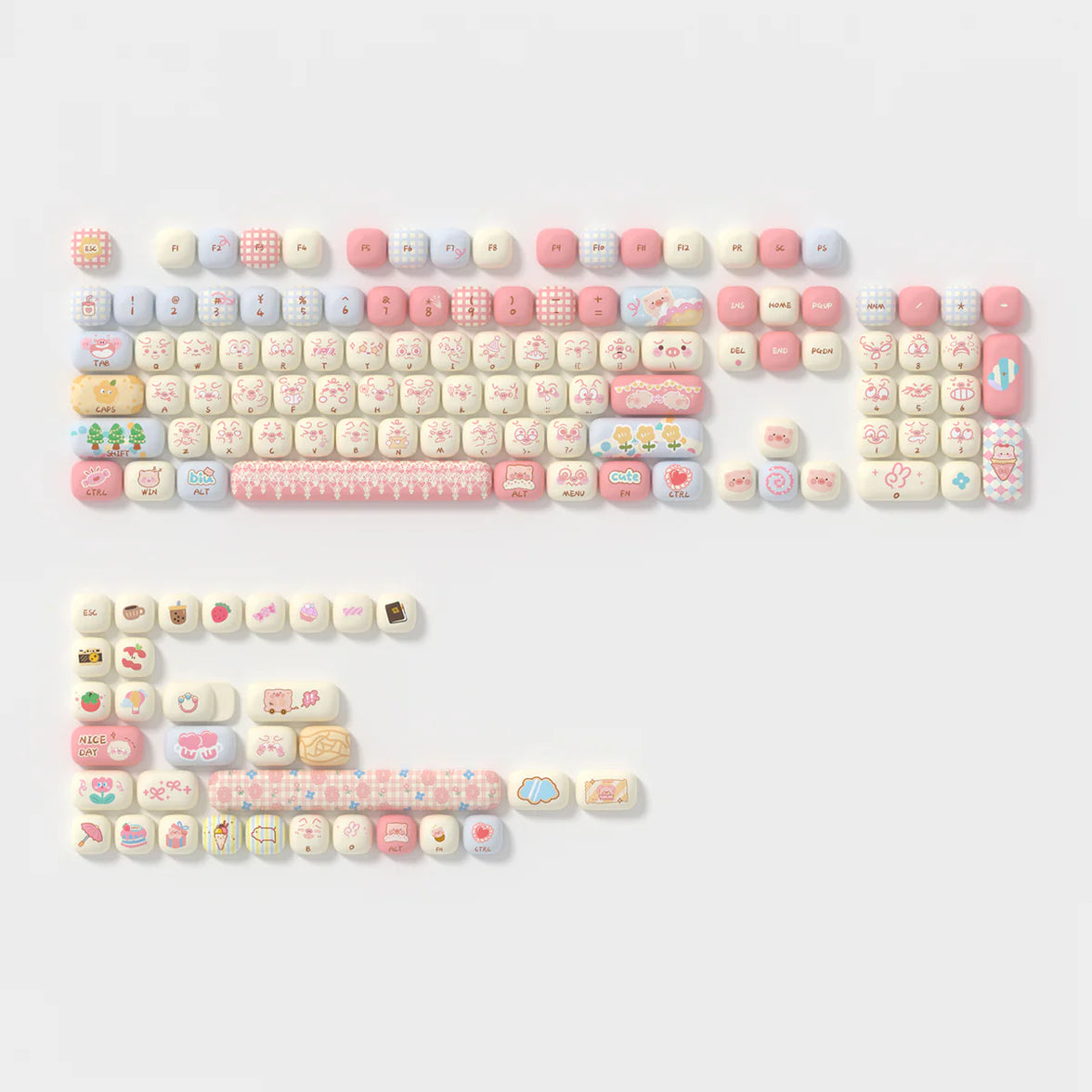 Akko Piggy Party Keycap Set MOG Profile 139 Keys