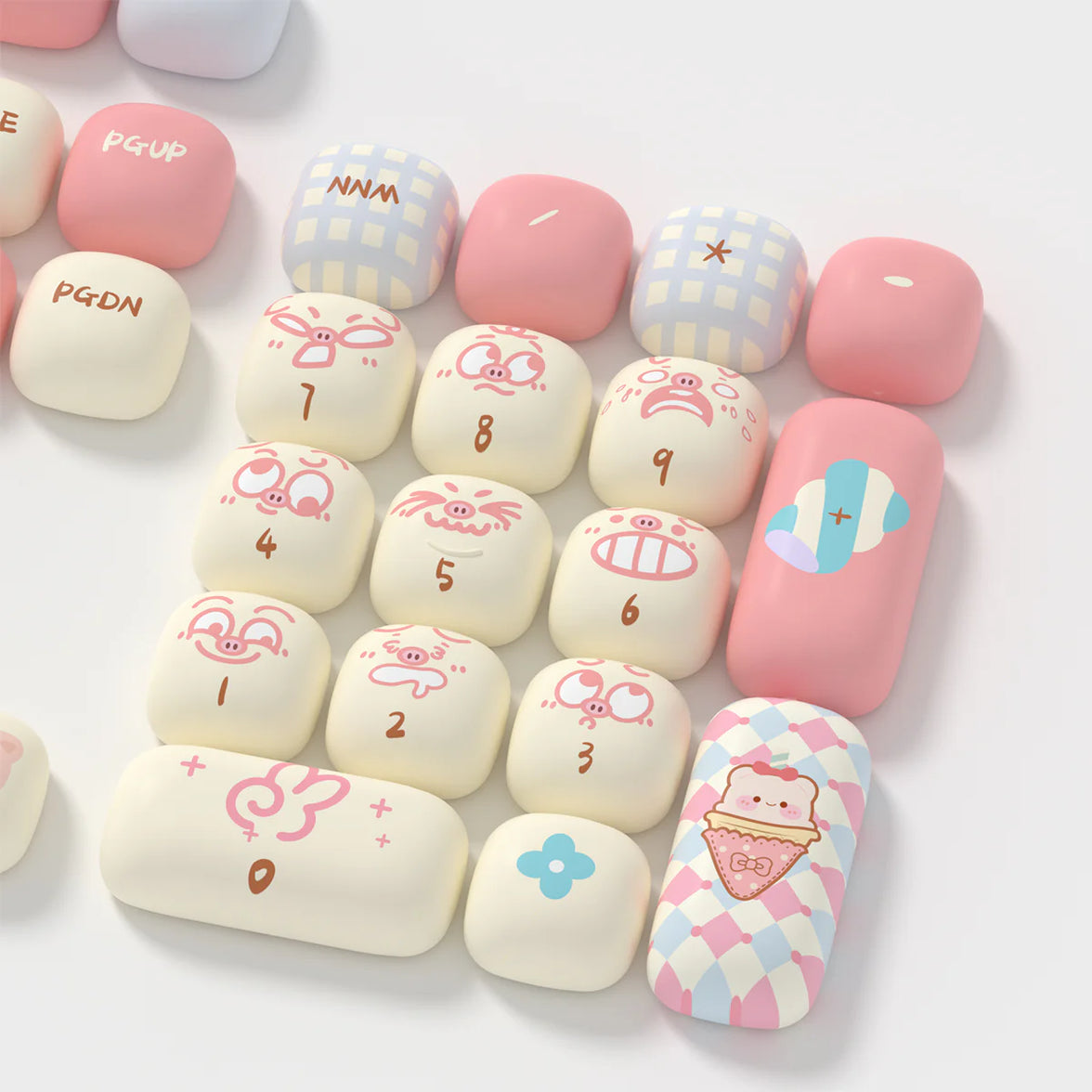 Akko Piggy Party Keycap Set MOG Profile 139 Keys