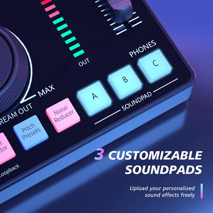 Maono Caster AMC2 Neo One-Stop Streaming Audio Mixer & Sound Card